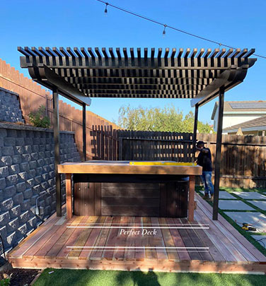 Cedar Decking in Monterey Park