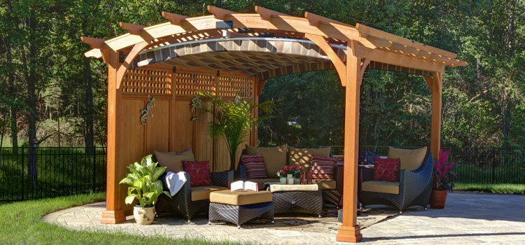 Modern Wood Pergola Installation in Monterey Park, CA