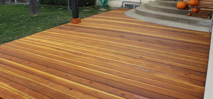 Smooth Redwood Decking in Monterey Park, CA